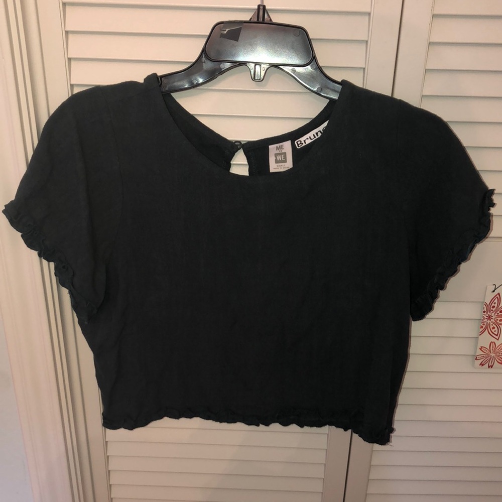 Dark Green shirt sleeve top
